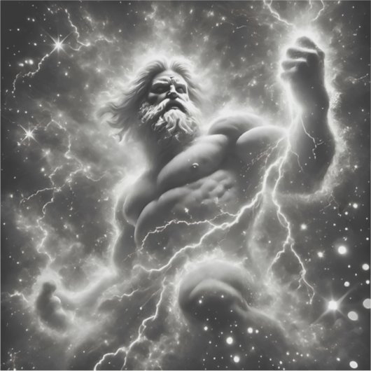  the mighty zeus sticker (Voorkant)