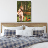 The Milk Maid (door Winslow Homer) Canvas Afdruk (Insitu (Slaapkamer))