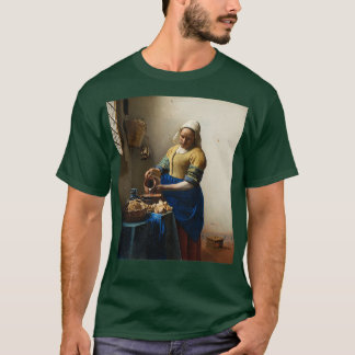 The Milkmaid 1658 Johannes Vermeer T-shirt