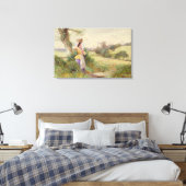 The Milkmaid, 1860 Canvas Afdruk (Insitu (Slaapkamer))