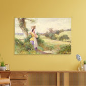 The Milkmaid, 1860 Canvas Afdruk (Insitu (Woonkamer))