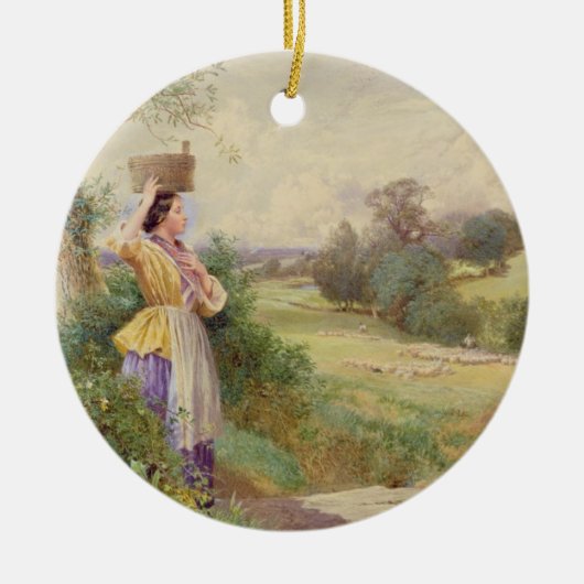 The Milkmaid, 1860 Keramisch Ornament (Voorkant)