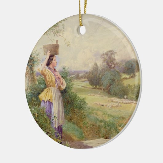 The Milkmaid, 1860 Keramisch Ornament (Links)