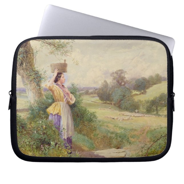The Milkmaid, 1860 Laptop Sleeve (Voorkant)