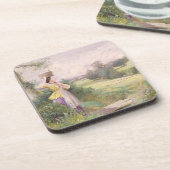 The Milkmaid, 1860 (m/c op papier) Bier Onderzetter (Linkerzijde)