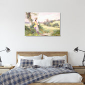 The Milkmaid, 1860 (m/c op papier) Canvas Afdruk (Insitu (Slaapkamer))