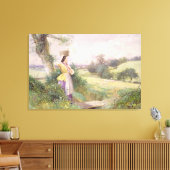 The Milkmaid, 1860 (m/c op papier) Canvas Afdruk (Insitu (Woonkamer))