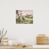 The Milkmaid, 1860 (m/c op papier) Poster (Keuken)