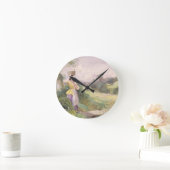 The Milkmaid, 1860 (m/c op papier) Ronde Klok (Huis)