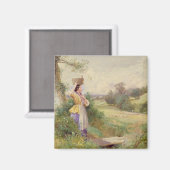 The Milkmaid, 1860 Magneet (Voorkant / Achterkant)