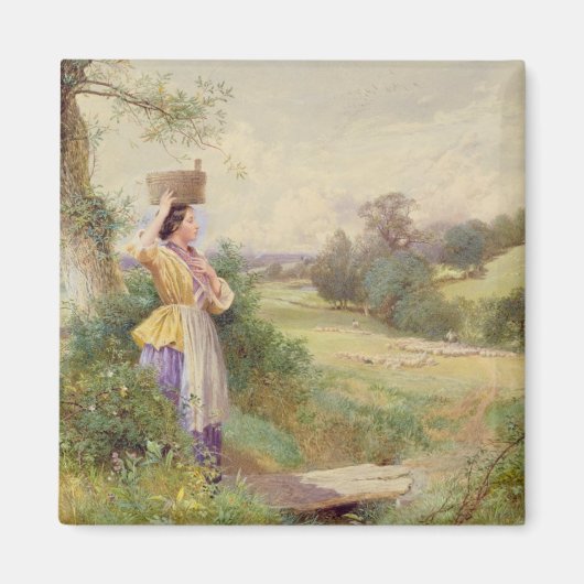 The Milkmaid, 1860 Magneet (Voorkant)
