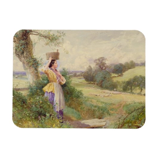 The Milkmaid, 1860 Magneet (Horizontaal)