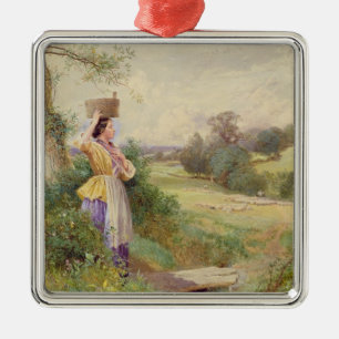 The Milkmaid, 1860 Metalen Ornament