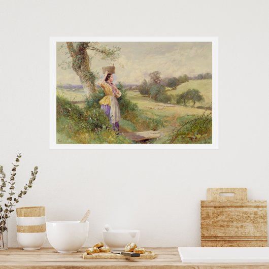 The Milkmaid, 1860 Poster (Keuken)