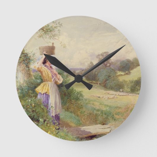 The Milkmaid, 1860 Ronde Klok (Voorkant)