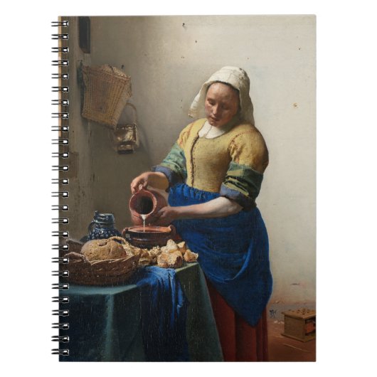 The Milkmaid by Johannes Vermeer, c. 1660 Serving Notitieboek (Voorkant)