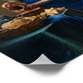 The Milkmaid by Johannes Vermeer Poster (Hoek)