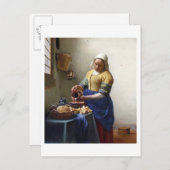 The Milkmaid, c.1658-60 (olie op canvas) Briefkaart (Voorkant / Achterkant)