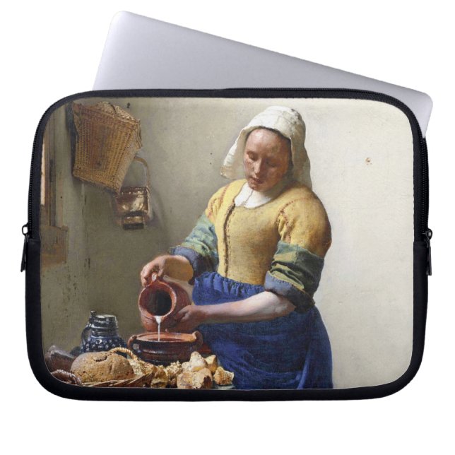 The Milkmaid, c.1658-60 (olie op canvas) Laptop Sleeve (Voorkant)