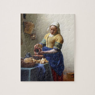 The Milkmaid, c.1658-60 (olie op canvas) Legpuzzel