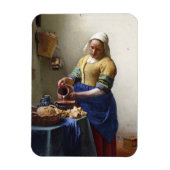 The Milkmaid, c.1658-60 (olie op canvas) Magneet (Verticaal)