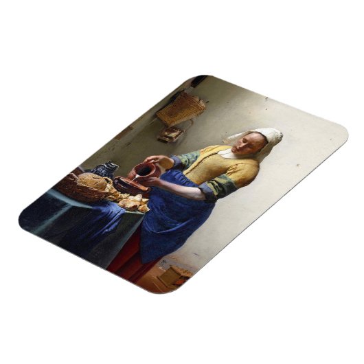 The Milkmaid, c.1658-60 (olie op canvas) Magneet (Linkerzijde)