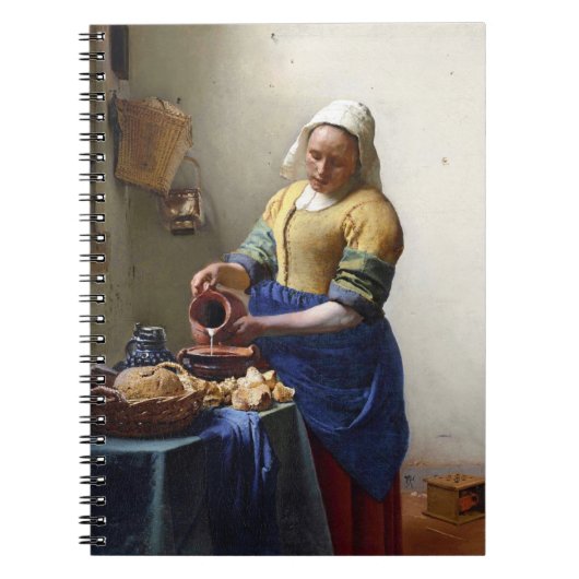 The Milkmaid, c.1658-60 (olie op canvas) Notitieboek (Voorkant)