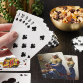 The Milkmaid, c.1658-60 (olie op canvas) Speelkaarten (Insitu)