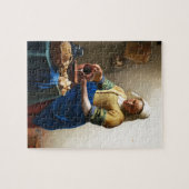 The Milkmaid, Custom gifts. Painting by Vermeer Legpuzzel (Horizontaal)