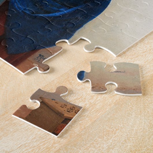 The Milkmaid, Custom gifts. Painting by Vermeer Legpuzzel (Zijkant)