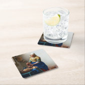 The Milkmaid, Johannes Vermeer, 1657-1658 Kartonnen Onderzetters (Insitu)