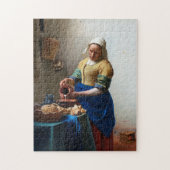 The Milkmaid, Johannes Vermeer, 1657-1658 Legpuzzel (Verticaal)