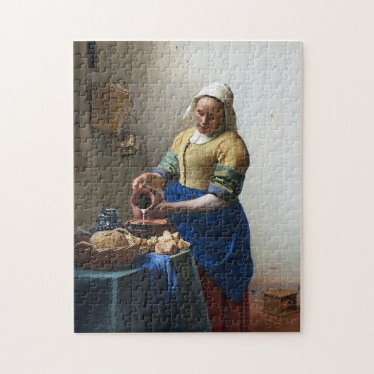 The Milkmaid, Johannes Vermeer, 1657-1658 Legpuzzel (Verticaal)