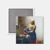 The Milkmaid, Johannes Vermeer, 1657-1658 Magneet (Voorkant / Achterkant)