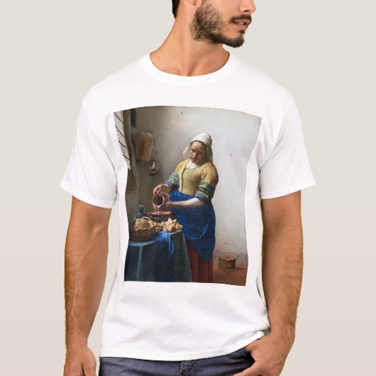 The Milkmaid, Johannes Vermeer, 1657-1658 T-shirt (Voorkant)