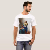 The Milkmaid, Johannes Vermeer, 1657-1658 T-shirt (Voorkant volledig)