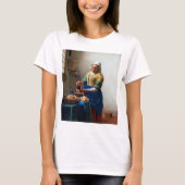The Milkmaid, Johannes Vermeer, 1657-1658 T-shirt (Voorkant)