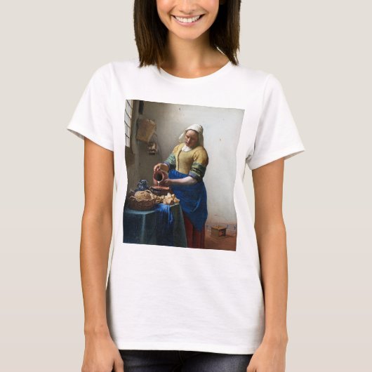 The Milkmaid, Johannes Vermeer, 1657-1658 T-shirt (Voorkant)
