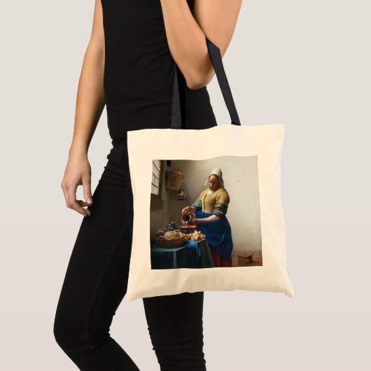 The Milkmaid, Johannes Vermeer, 1657-1658 Tote Bag (Voorkant (product))