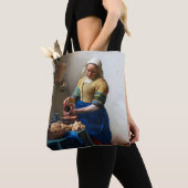 The Milkmaid, Johannes Vermeer, 1657-1658 Tote Bag (Dichtbij)