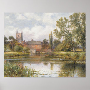 The Millpond, 1901 (olie op doek) Poster