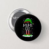 The Mimi Elf Christmas Family Matching Xmas Grandm Ronde Button 5,7 Cm (Voorkant /achterkant)