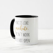 The Mind Is Like A Parachute... Mug Mok (Voorkant links)