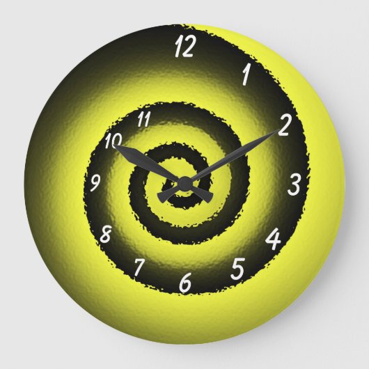 The Mindgoop spiral wall clock Grote Klok (Voorkant)
