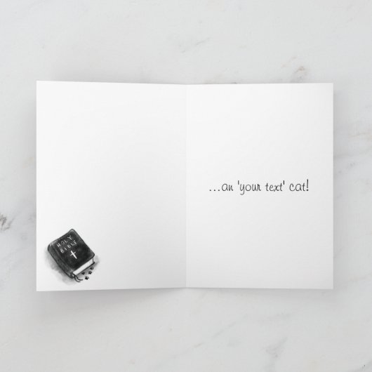 The Minister's Cat Is An... Bedankkaart (Binnen)