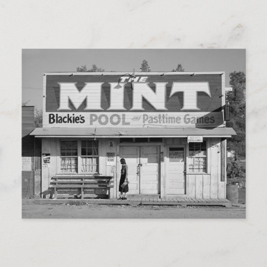 The Mint Pool Hall, 1940 Briefkaart (Voorkant)