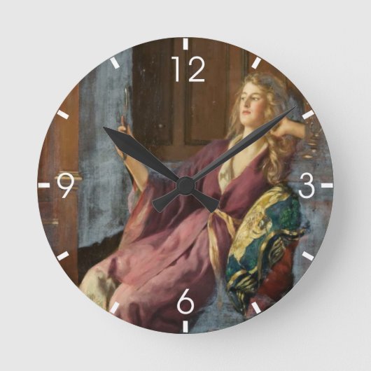 The Minx (by John Collier) Ronde Klok (Voorkant)