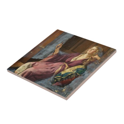 The Minx (by John Collier) Tegeltje (Zijkant)