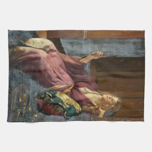 The Minx (by John Collier) Theedoek (Horizontaal)