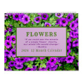 "THE MIRACLE OF FLOWERS" KALENDER 12 MAANDEN 2026 (Hoes)